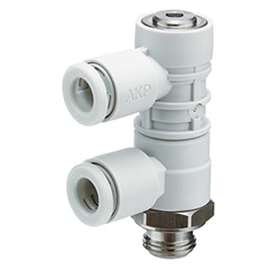 SMC AKP Check Valve G 1/8 Male Inlet, 8mm Tube Outlet, 0.1 → 0.7MPa [AKP-LA08-G01]; 425-826