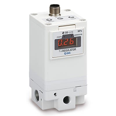 SMC G 1/4 Pneumatic Regulator - 0.005MPa to 0.5MPa, G 1/4, 1MPa max. input, ITV1030-31F2BN2 [ITV1030-31F2BN2]; 426-338