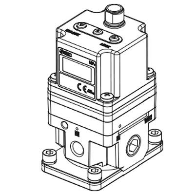 SMC Rc 1/4 Pneumatic Regulator - 0.005MPa to 0.9MPa, Rc 1/4, 1MPa max. input, ITV2050-312L3-X26 [ITV2050-312L3-X26]; 426-352