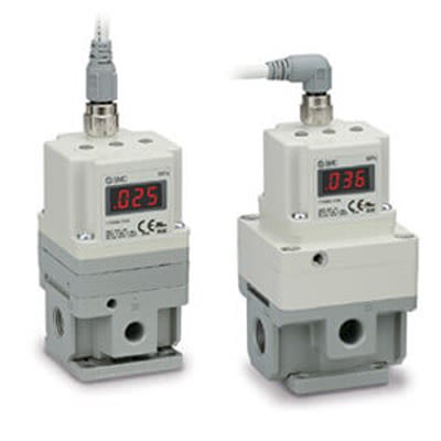 SMC G 1/4 Pneumatic Regulator - 0.005MPa to 0.9MPa, G 1/4, 1MPa max. input, ITV2050-ILF2N [ITV2050-ILF2N]; 426-363
