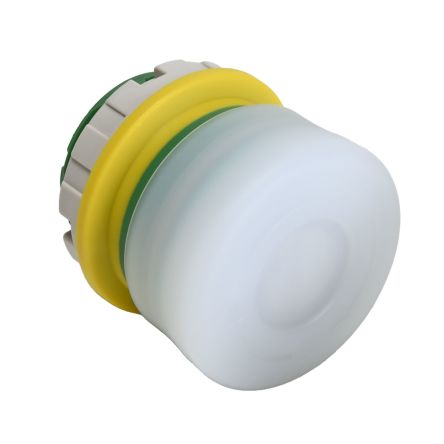 Idec XW1E Series Push Lock Turn Reset Emergency Stop Push Button, Panel Mount, 22mm Cutout, DPST, IP65, IP67, IP69K [XW1E-LV3SG02Q4WR]; 427-570