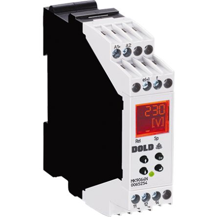 Dold Monitoring Relay, SPDT, 24 → 400V ac/dc, DIN Rail [MK9064N.11 AC/DC12-300V UH=DC24V]; 427-647