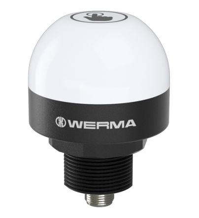 Werma MC55 Series Multicolour Flashing Beacon, 24 V, Built -In-Mount, LED Bulb, IP65, IP69K [24028055]; 427-849