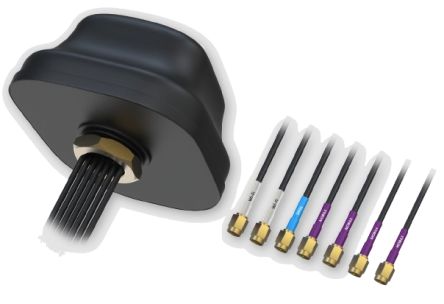 Teltonika PR1KC640 Puck Omnidirectional Antenna with SMA Male Connector, 5G, GNSS, Wi-Fi [PR1KC640]; 428-068