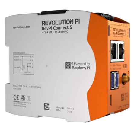 Revolution PI RevPi Connect 5, Industrial Computer, 22W, ARM Cortex 2.4 GHz, 32 GB, 4 [PR100413]; 428-429