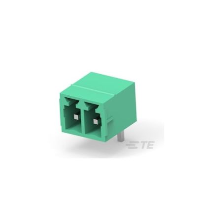 TE Connectivity 2842 Series PCB Terminal Block, 2-Contact, 3.81mm Pitch, Board Mount, 1-Row, Through Hole Termination [2842504-2]; 428-570