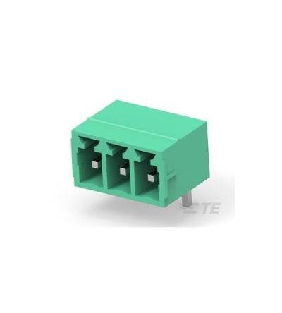 TE Connectivity 2842 Series PCB Terminal Block, 3-Contact, 3.81mm Pitch, Board Mount, 1-Row, Through Hole Termination [2842504-3]; 428-572