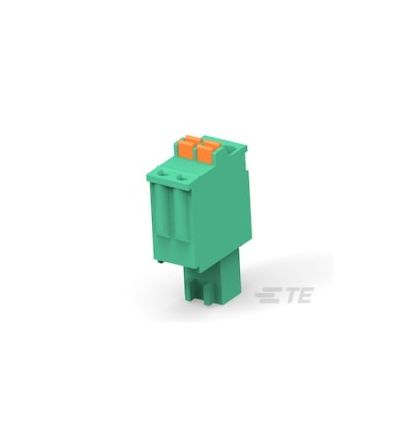 TE Connectivity 2842 Series PCB Terminal Block, 2-Contact, 2.5mm Pitch, Board Mount, 1-Row, Push In Termination [2842528-2]; 428-573