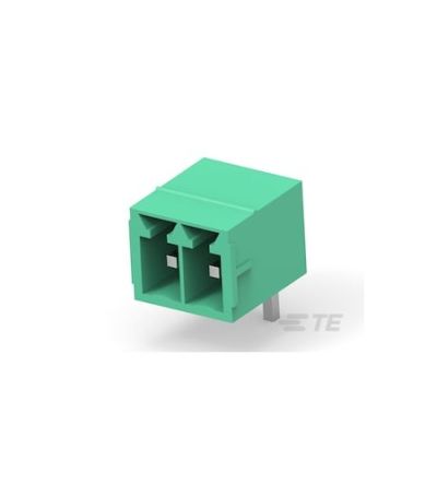 TE Connectivity 2842 Series PCB Terminal Block, 2-Contact, 3.5mm Pitch, Board Mount, 1-Row, Through Hole Termination [2842478-2]; 428-579