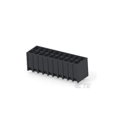 TE Connectivity 1-2842 Series PCB Terminal Block, 20-Contact, 3.5mm Pitch, Board Mount, 2-Row, Through Hole Termination [1-2842489-0]; 428-621