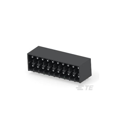 TE Connectivity 1-2842 Series PCB Terminal Block, 20-Contact, 3.5mm Pitch, Board Mount, 2-Row, Through Hole Termination [1-2842491-0]; 428-623