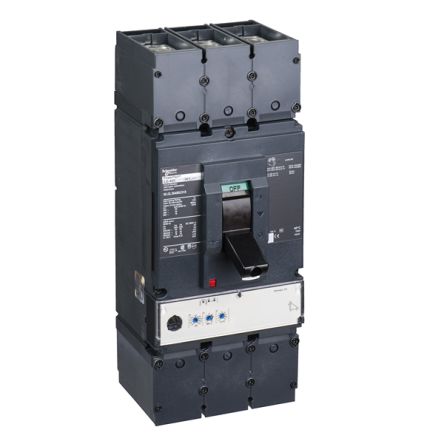Schneider Electric, PowerPact MCCB 3P 600A, Breaking Capacity 18 kA, DIN Rail Mount [NLLL36600U53X]; 428-712