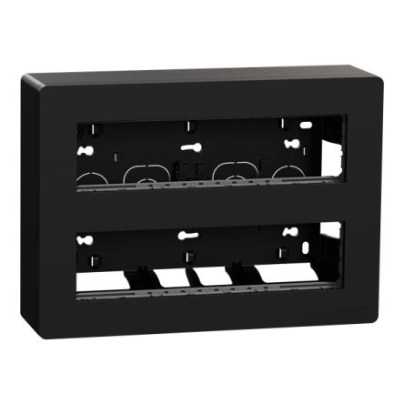 Schneider Electric Unica Anthracite Grey ABS Back Boxes,  Surface Mount, 165 x 230 x 60mm [NU121854]; 428-769