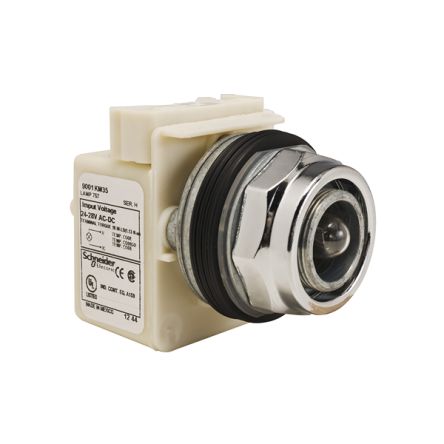Schneider Electric Pilot Light Head, 30mm Cutout Harmony Series [9001KP35]; 428-808