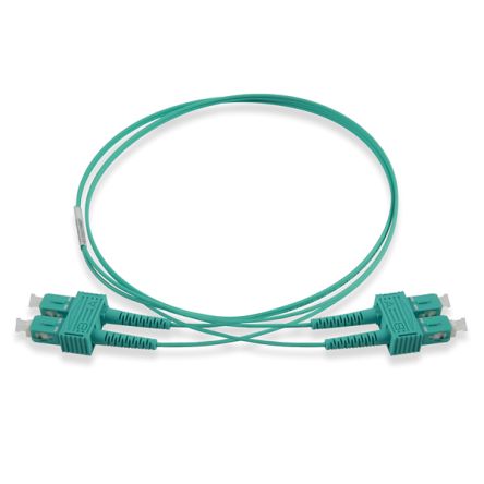 Schneider Electric SC to SC Duplex Multi Mode OM3 Fibre Optic Cable, 50μm, Light Blue, 3m [ACTFP2C1M35M30]; 428-836