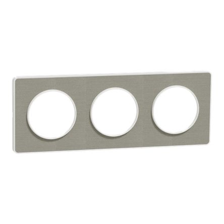 Schneider Electric Grey 3 Gang Cover Plate [S520806KG]; 428-904