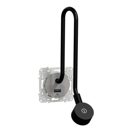 Schneider Electric Straight, Screw, Socket- Single Port Type Type A USB A Coupler [S530002]; 428-910