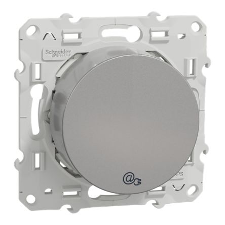 Schneider Electric Odace 2011 Series Socket RJ45 Connector, Flush Mount Straight 1 Port [S530490]; 428-914