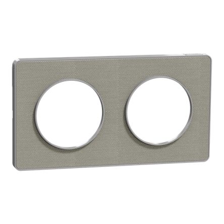 Schneider Electric Grey 2 Gang Cover Plate [S530804KG]; 428-920