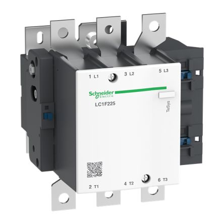 Schneider Electric TeSys TeSyS F Contactor, 600 V Coil, 3-Pole, 225 A, 110 W, 3NO, 600 V [LC1F225X7]; 428-955