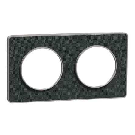 Schneider Electric Black 2 Gang Cover Plate [S530804KB]; 428-982