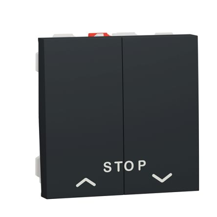 Schneider Electric Anthracite Push Button Light Switch, 1 Gang, Unica [NU323754]; 429-020