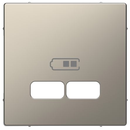 Schneider Electric Nickel 2 Gang Cover Plate [MTN4367-6050]; 429-102