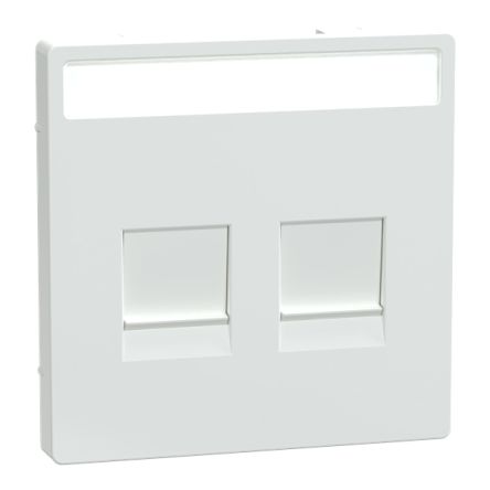 Schneider Electric White 2 Gang Cover Plate [MTN4564-6035]; 429-103