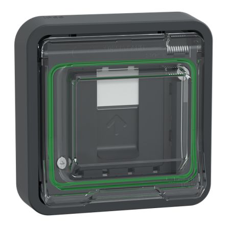 Schneider Electric Mureva Styl Series Socket RJ45 Socket, Flush Mount, Cat6a, S/FTP Shield Straight 1 Port 8 -Way [MUR35038]; 429-129
