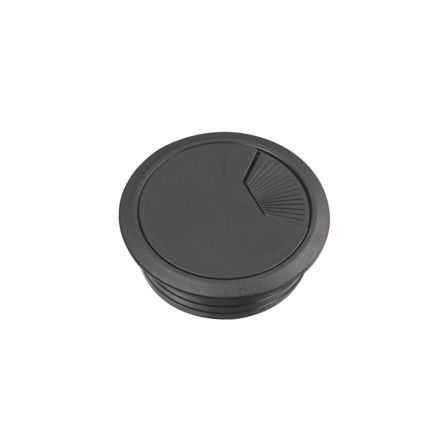 Schneider Electric Unica system+ Black Plastic 60mm Cable Grommet INS61215 [INS61215]; 429-154