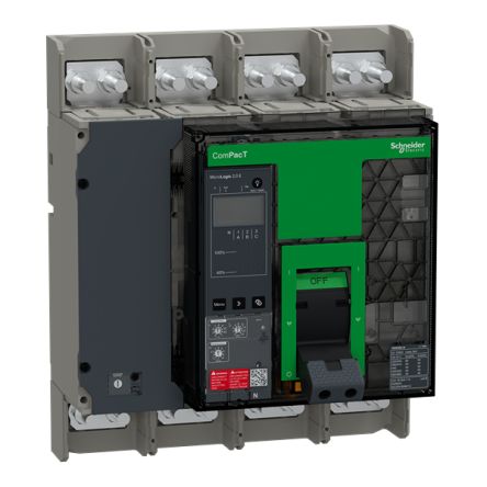 Schneider Electric, ComPacT MCCB 4P 1.25kA, Breaking Capacity 30 kA, Fixed Mount [C125N42EFM]; 429-176