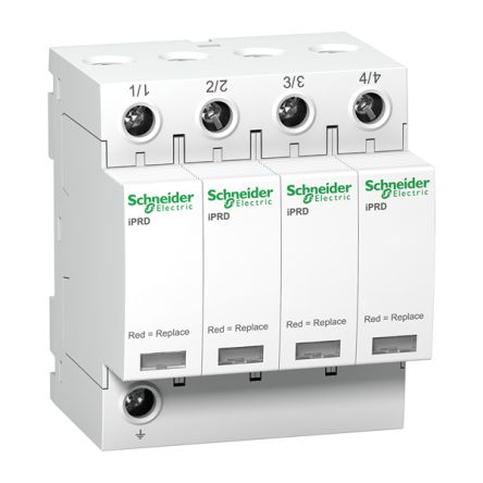 Schneider Electric Surge Arrester, 8kA, 460V ac, Clip-On Mount [A9L08421]; 429-213