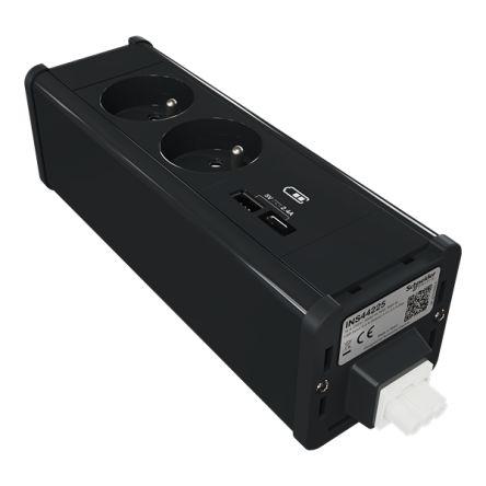 Schneider Electric 4 Socket USB A Extension Lead Open Reel, 250 V, IP44 [INS44225]; 429-242