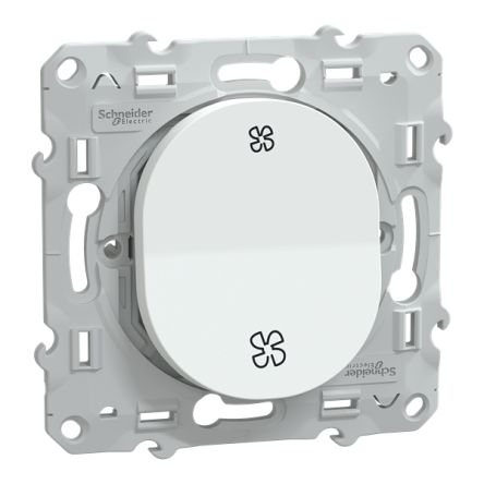 Schneider Electric Ovalis Series Push Button Switch, Push to Make, Flush Mount, 250V, IP21D [S320236]; 429-283