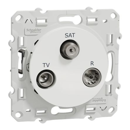 White Male Socket, Flush Mount [S525461]; 429-299