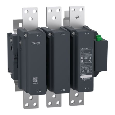 Schneider Electric TeSys TeSyS F Contactor, 100 V Coil, 3-Pole, 1.25 kA, 120 W, 3NO, 250 V [LC1F1250KUE]; 429-304