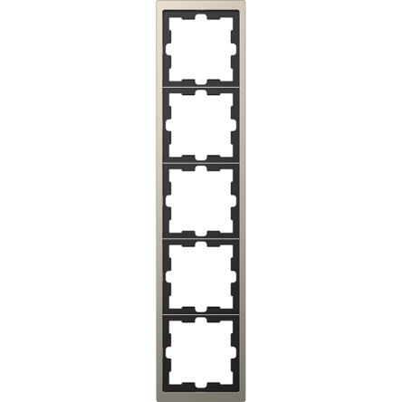 Schneider Electric Nickel 5 Gang Frame [MTN4050-6550]; 429-311
