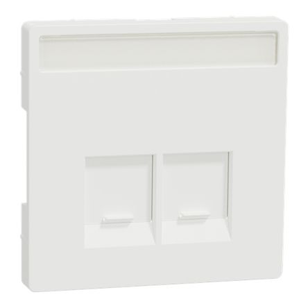Schneider Electric White 2 Gang Cover Plate [MTN4574-6037]; 429-332