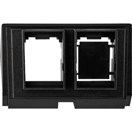 Schneider Electric Black 2 Gang Light Switch Cover [MTN464377]; 429-333
