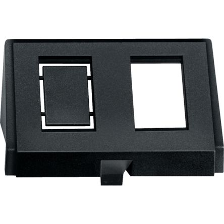 Schneider Electric Black 2 Gang Light Switch Cover [MTN464398]; 429-337