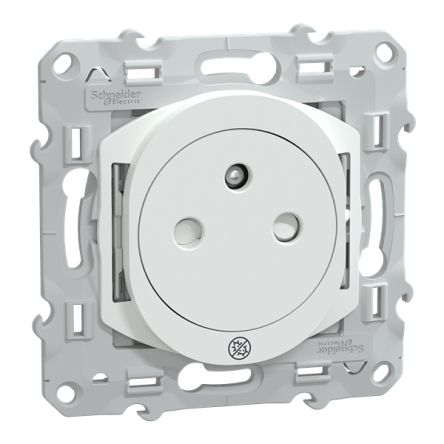 Schneider Electric Ovalis White Plug Socket, 2P + E Poles, 16A, Indoor Use [S300052]; 429-452