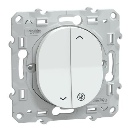 Schneider Electric Ovalis Series Push Button Switch, Flush Mount, 250V, IP21D [S300208]; 429-453