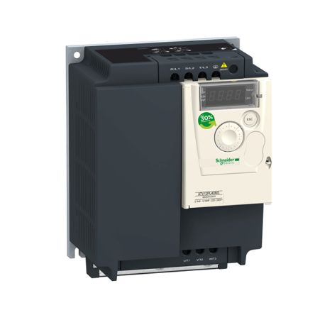 Schneider Electric Variable Speed Drive, 3 kW, 3 Phase, 200 → 240 V, 7.5 A, Altivar Series [ATV12PU30M3]; 429-477