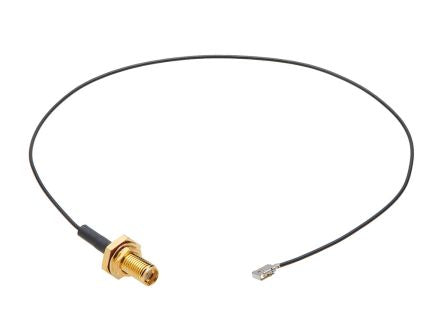 Molex 73230 Series Female SMA to Male IPEX MHF, 305mm, RF Coaxial, Terminated50 Ω [732306240]; 429-598