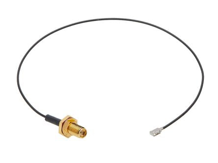 Molex 73230 Series Female SMA to Male IPEX MHF, 307mm, RF Coaxial, Terminated50 Ω [732306200]; 429-602