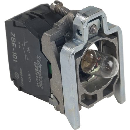 Schneider Electric Harmony Series Light Block for Use with For Control Station And Enclosures, 24V, 1NO [ZB4BW06124]; 432-734
