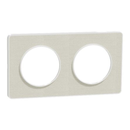 Schneider Electric White 2 Gang Cover Plate [S520804KW]; 432-745