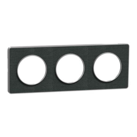 Schneider Electric Black 3 Gang Cover Plate [S530806KB]; 432-759