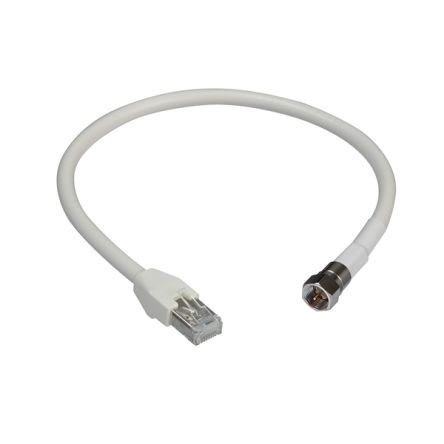 Schneider ElectricLexCom Home, 400mm, White RJ45 to Male USB Female, Unshielded Unshielded, Terminated [VDIR644000]; 432-764