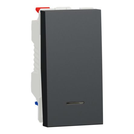 Schneider Electric Anthracite Rocker Light Switch, 2 Way, 1 Gang, Unica [NU310354S]; 432-796